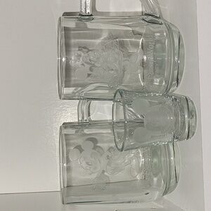 Mickey and Minnie Glass Set